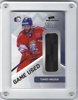 Vincour Tomáš Moje Kartičky 2018-19 Game Used Memorabilia -stick xx/25 č.13
